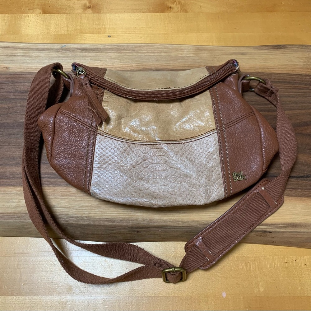 Faux Leather Crossbody Purse Brown Tan Camel Beige Cream Color Adjustable Strap